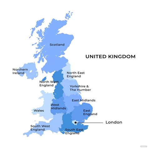 Map Of The Uk Labelled Vanya Jeanelle