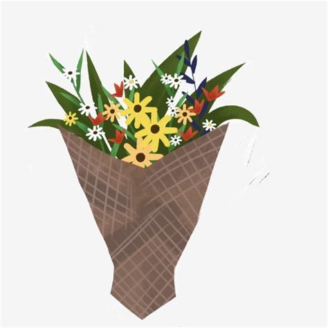 Flowers Bouquets Hd Transparent, Cartoon Flower Bouquet Download ...