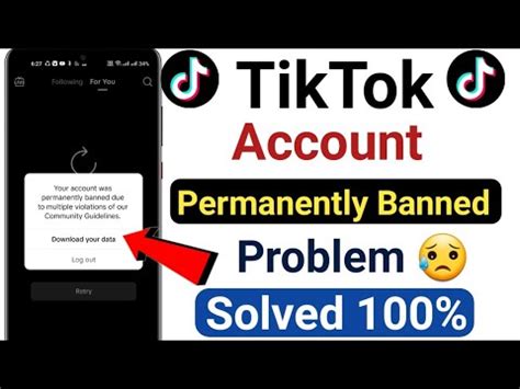 How To Recover Permanently Banned Tiktok Account Tiktok Banned