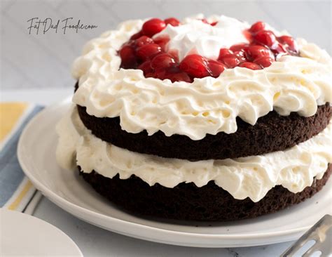 Layered Black Forest Cake Recipe Fat Dad Foodie