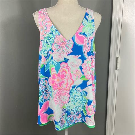 Lilly Pulitzer Tops Lilly Pulitzer Florin Reversible Tank Top Size