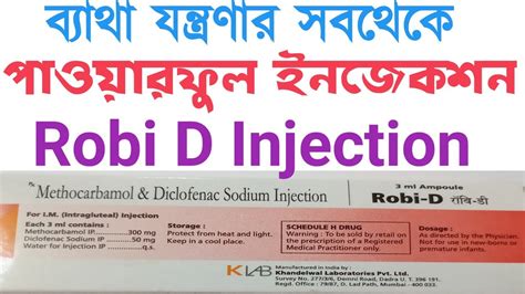 Robi D Injection Robinaxol And Diclofenac Robinaxol Injection Use