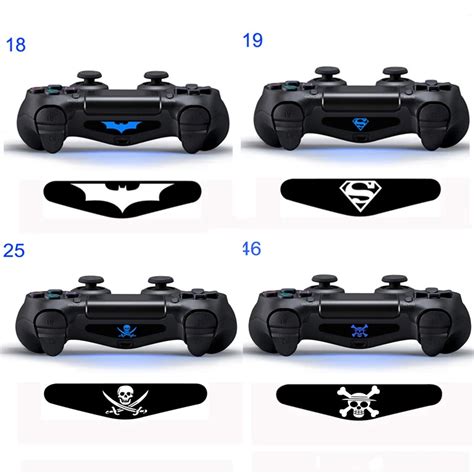 For Playstation 4 PS4 Controller Back Lable Bar LED Light Bar Touchpad ...