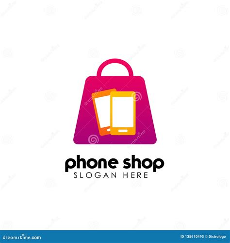 Phone Shop Logo Design Template. Gadget Shop Logo Design Cartoon Vector | CartoonDealer.com ...