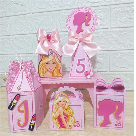 Kit Caixas Personalizadas Barbie Elo Produtos Especiais