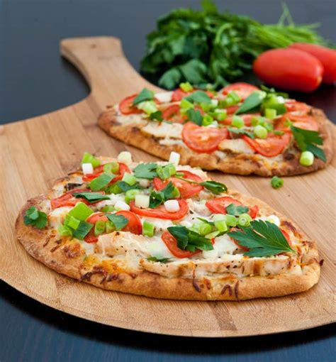 Eclectic Recipes Chicken Ranch Naan Pizzas Eclectic Recipes