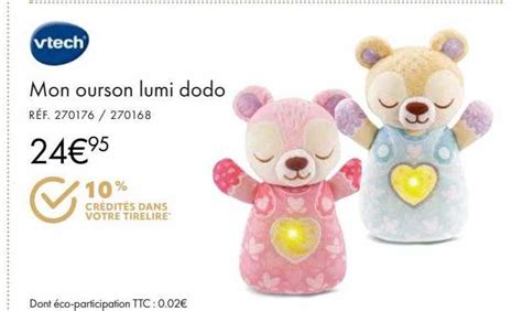 Promo Mon Ourson Lumi Dodo Vtech Chez Aubert ICatalogue Fr