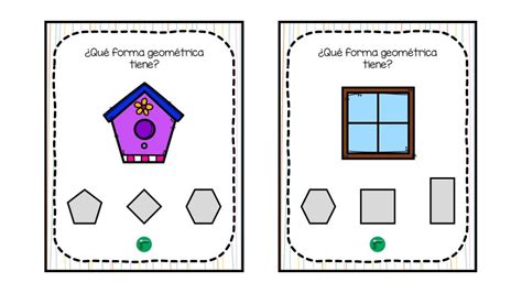 Tarjetas Objetos Con Formas Geom Tricas