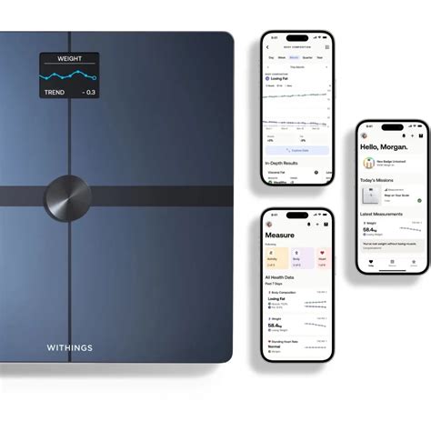 Withings Wbs Body Smart Advanced Body Composition Wi Fi Scale Fekete