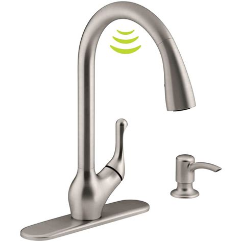 Kohler Barossa With Response Touchless Technology Single Handle Pull