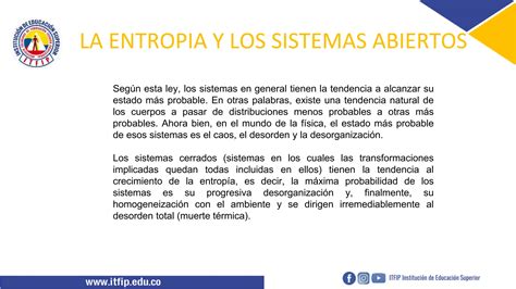 Entropia Y Neguentropia En La Teoria General De Sistemas Ppt