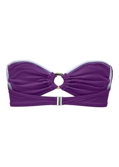 ONLY Purple Bandeau Bikini Top Matalan