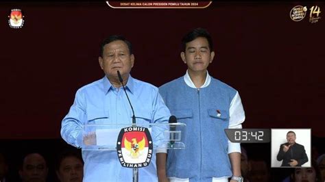 Prabowo Subianto Gibran Minta Maaf Ke Anies Dan Ganjar Di Debat Capres