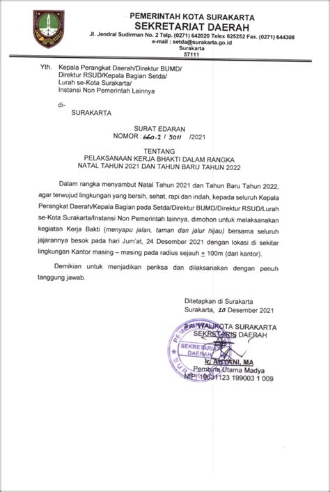 Surat Permohonan Dinas Lingkungan Hidup Banyuwangian Imagesee