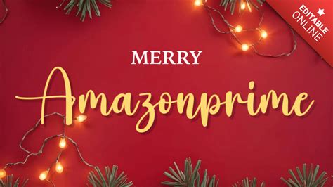 Amazonprime Efecto Feliz Navidad Generador De Efectos De Texto