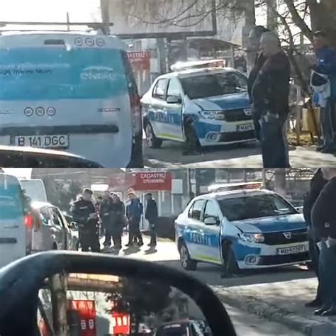 FOTO Mașină de Poliție implicată într un accident în zona CAM din