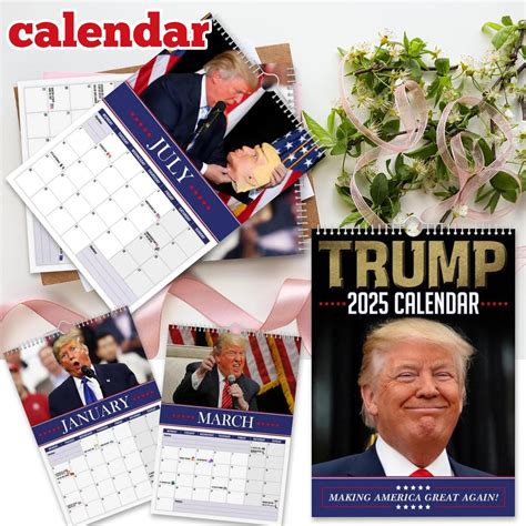 Keioly 2024 Trump Calendar 2025 Donald Trump Ts Monthly Wall Calender 12 Month Monthly