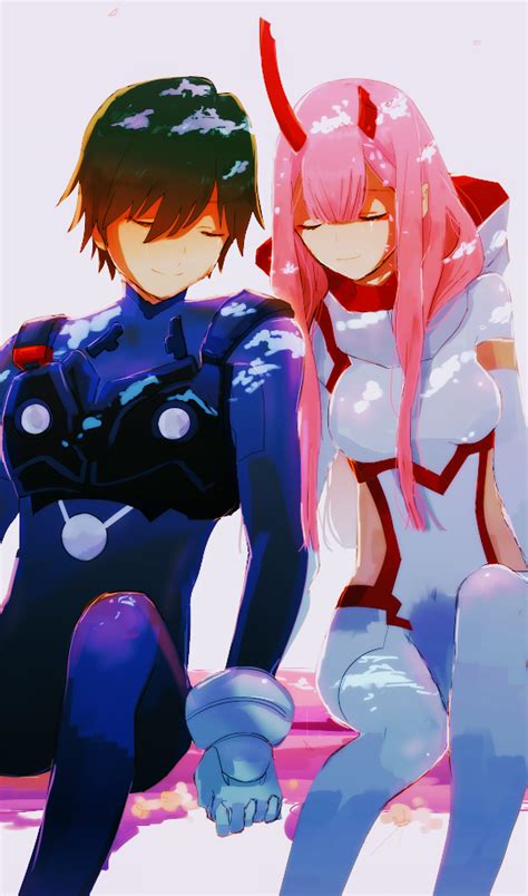 Zero Two X Hiro Darling In The Franxx Gg Anime Personagens De