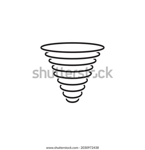 Tornado Icon Vector Symbol Design Illustration Stock Vector Royalty