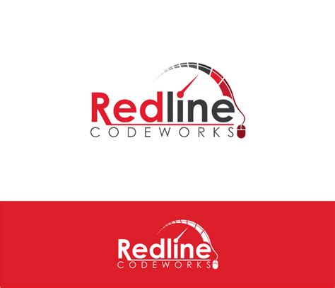 Stylish Redline Codeworks Logo With Tachometer