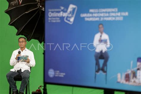 GARUDA INDONESIA ONLINE TRAVEL FAIR 2022 ANTARA Foto