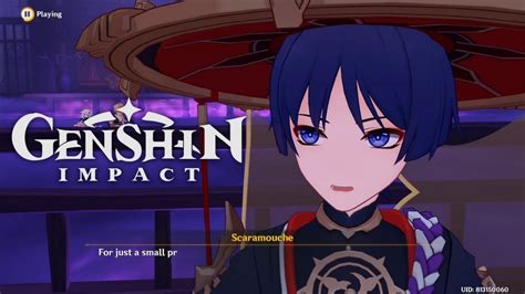 Scaramouche Cutscene Genshin Impact Archon Quest Youtube