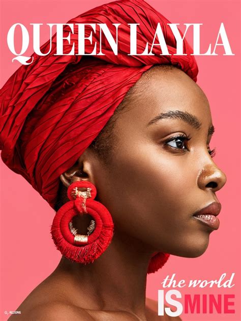 Red Headwrap Queen Layla Design Poster Playground