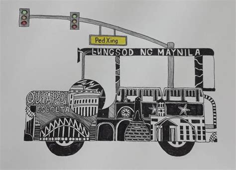 Sketches And Journeys Jeepney Art Sketches Jeepney Filipino Art