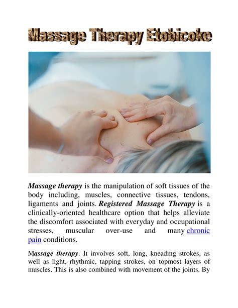 Ppt Massage Therapy Treatments Etobicoke Powerpoint Presentation