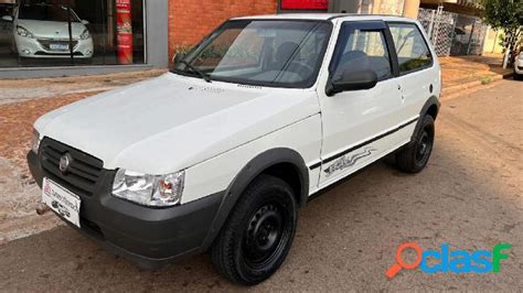 Fiat Uno Mille Way Economy F Flex P Branco Gasolina Em