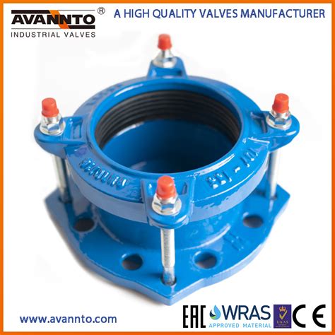 Iso2531 En545 Ductile Cast Iron Pipe Fitting Universal Di Quick Flange Adaptor For Pe Pipe