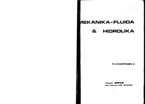 SOLUTION 26 Mekanika Fluida Dan Hidrolika O Studypool