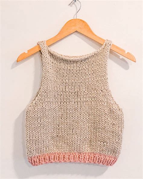 Free Knit Along Pattern Every Day Tank Knitted Tank Top Pattern