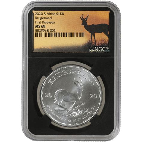 2020 1 Oz Silver South African Krugerrand Coins Ms69 ™