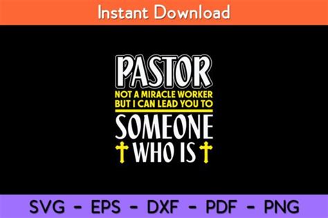 Pastor Not A Miracle Worker Minister Graphic By Pscraft · Creative Fabrica