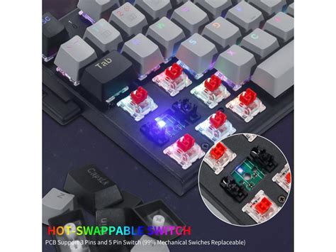 E Yooso Z Wired Mechanical Gaming Keyboard With Number Pad True Rgb