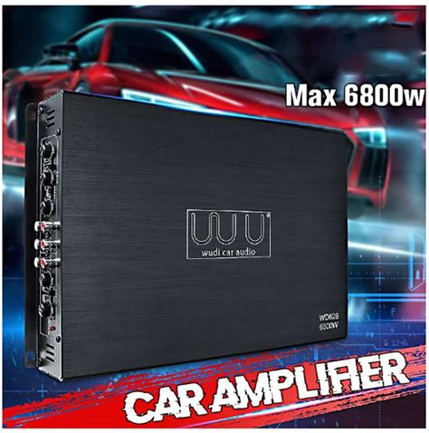 Amplificador De Pot Ncia Do Carro 4 Canais Subwoofer De Udio