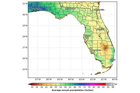 Florida Humidity Map | Free Printable Maps