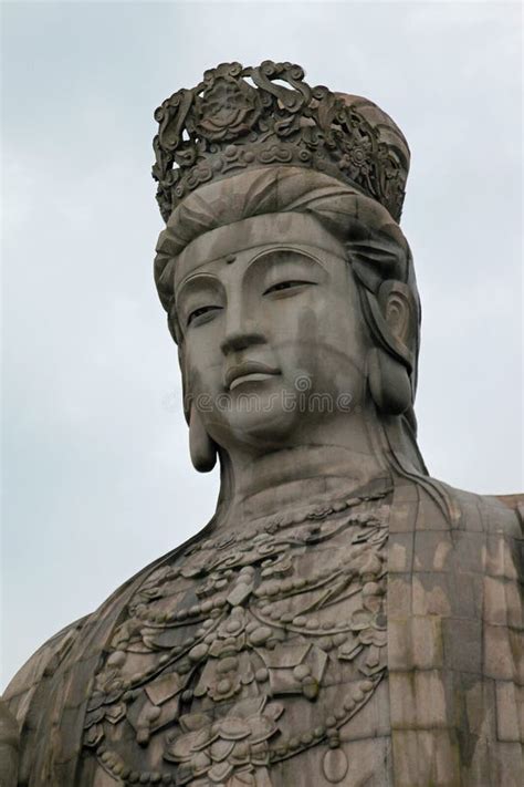 Head Of The Statue Of Goddess Guanyin National Forest Park Of Mount