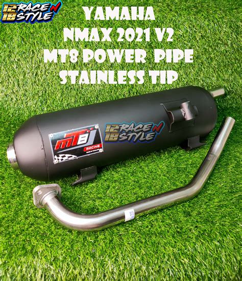 Mt Pipe Yamaha Nmax V Stainless Tip Power Pipe Orig Thailand