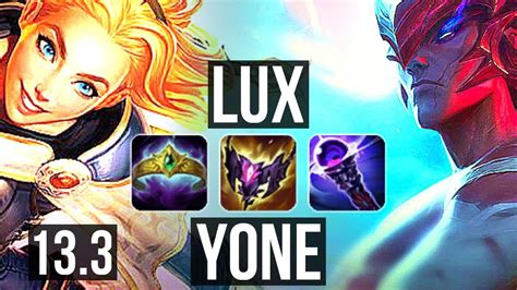 LUX Vs YONE MID Rank 5 Lux 1 5M Mastery 13 3 4 Dominating TR