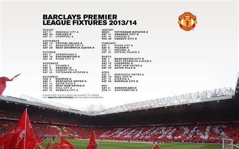 Manchester United Fixture