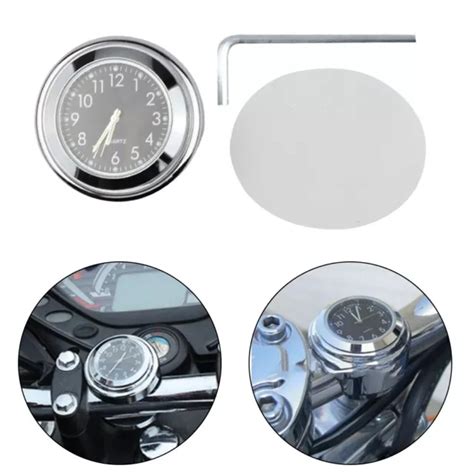 Horloge Guidon Moto En Alliage D Aluminium Avec Finition Chrome Tanche