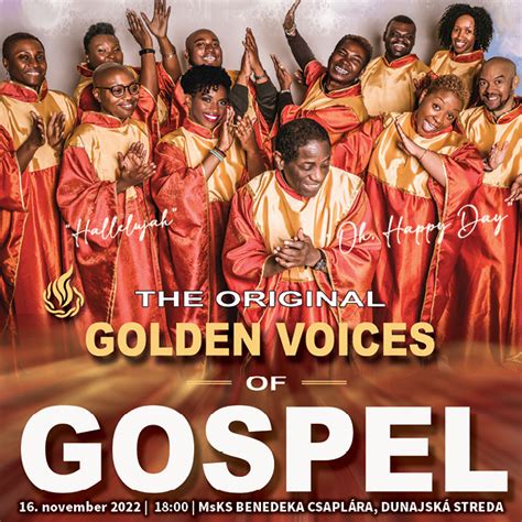 The Golden Voices Of Gospel New York Usa Ticketportal Vstupenky Na