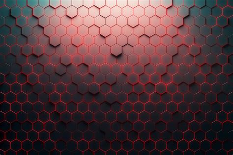 Red honeycomb - Wallpaper