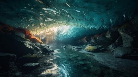 Premium Photo | Ice cave in iceland ice cave in jokulsarlon ...