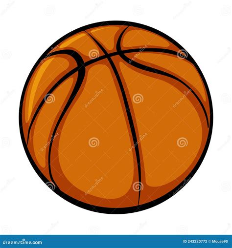 Basketball With Radius Frame Logo Icon Outline Stroke Set Dash Line