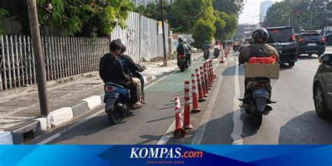 Stick Cone Jalur Sepeda Di Jakarta Banyak Yang Hilang Dishub Dki