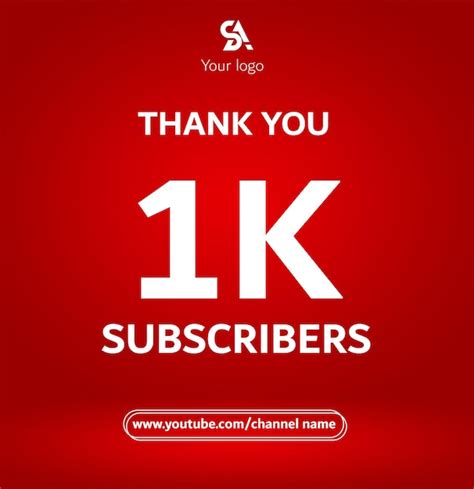 Premium Psd Psd Celebration K Subscribers Thank You Youtoube Channel