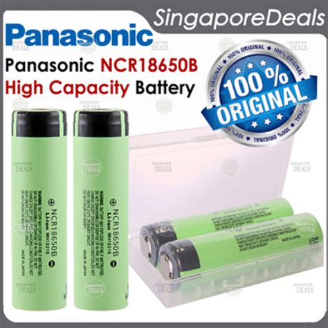 authentic panasonic ncrb  mah  unprotected rechargeable